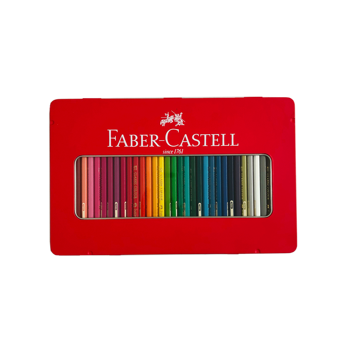 مداد رنگی 36 رنگ فابر کاستل جعبه فلزی - کد 115846