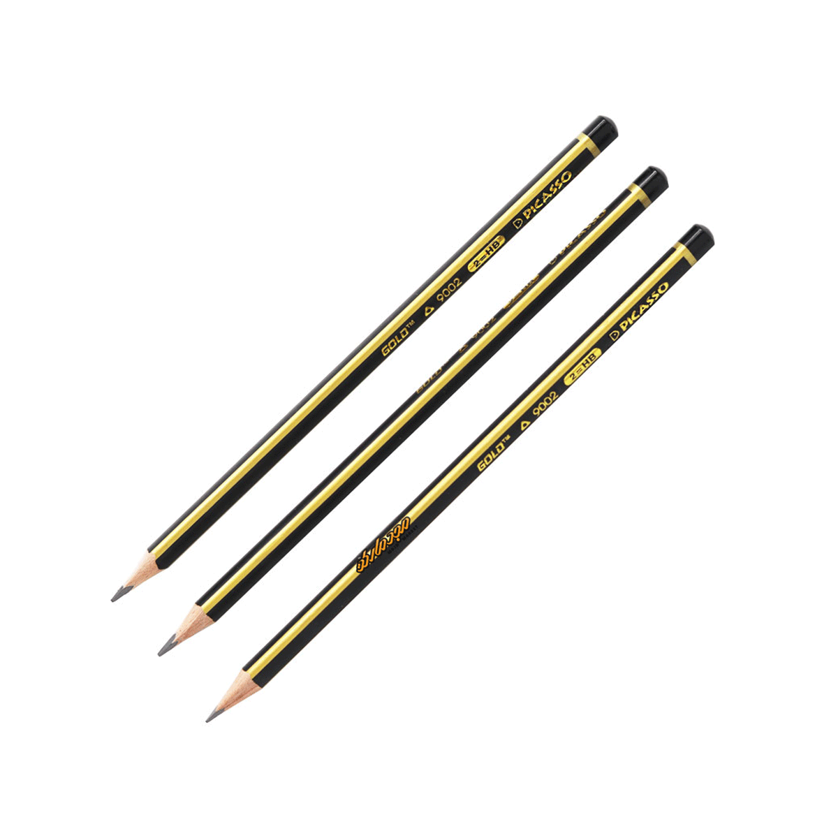 مداد مشکی سه پهلو طلایی  9002 / پیکاسو