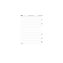 [2138] یدک کلاسور 6 حلقه یادداشتی 80 برگ / مستر نوت